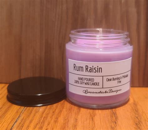 Rum Raisin Soy Jar Candle Etsy