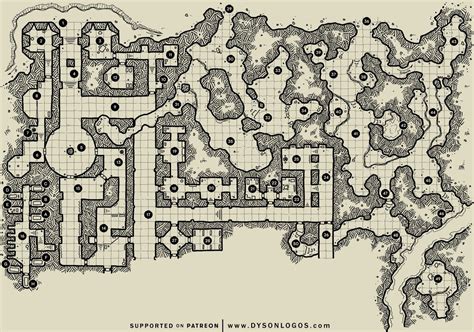 Dyson S Dodecahedron Award Winning Dungeon Design Map Dungeon Maps