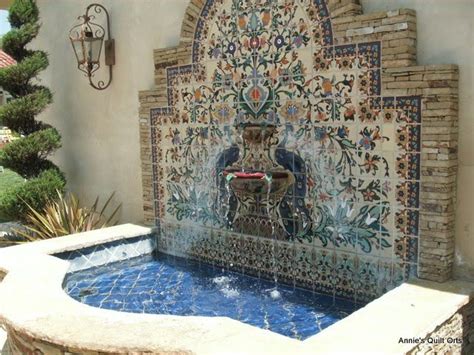 Spanish Style Wall Water Fountain - Wall Design Ideas