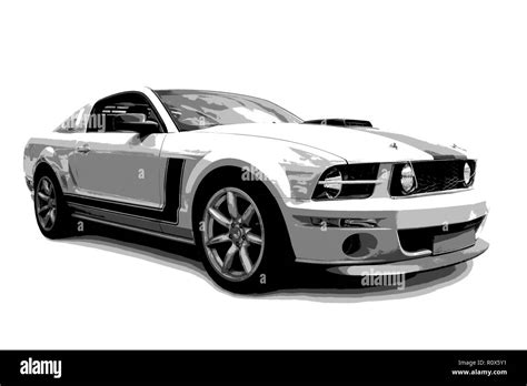 Sports Car Side View Black And White Stock Photos And Images Alamy