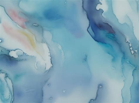 Premium Ai Image Oceanic Depths Reverie Abstract Watercolor Background