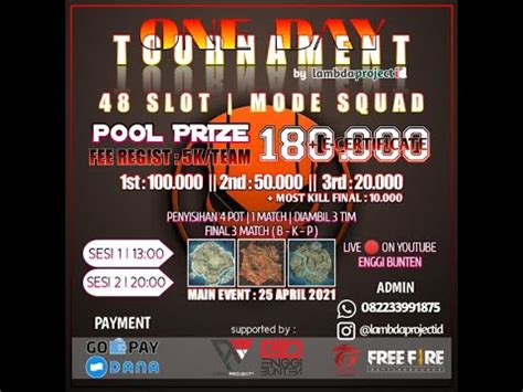 Live Oneday Tournament Final Sesi By Lambda Project