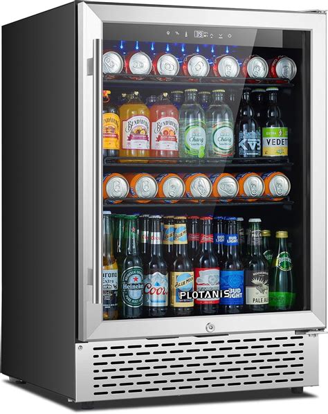 Amazon Plotanis 24 Inch Beverage Fridge With Glass Door 190 Cans