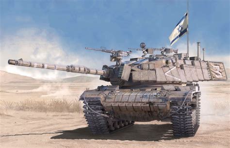 2K Flag Art Magach 6B GAL Tank Israel Main Battle Tank The IDF HD