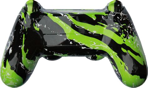 Sony Ps Playstation Dual Shock Green Splatter Hydro Dipped Controller