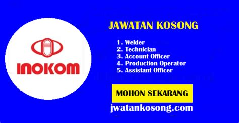 Jawatan Kosong Inokom Corporation Sdn Bhd Pelbagai Kekosongan Terkini