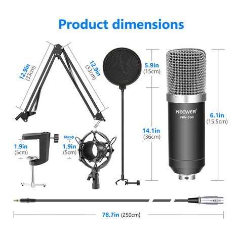 Neewer Nw Pro Studio Broadcasting Recording Condenser Microphone