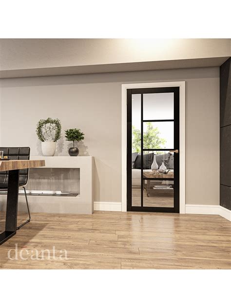 Black Glass Door