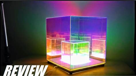 Review Magic Infinity Cube Table Lamp Coolest Led Mood Light Youtube