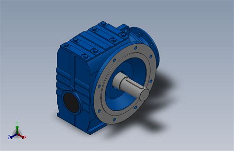 Sf97zp蜗轮蜗杆减速机sf97 1275 M1 A P100solidworks 2018模型图纸下载 懒石网