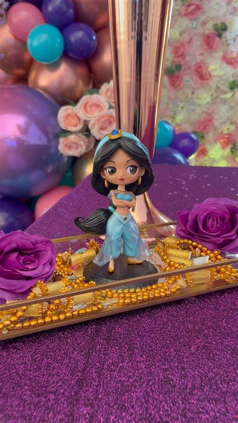 Jasmine Aladdin Theme First Birthday Party Decorations Balloons