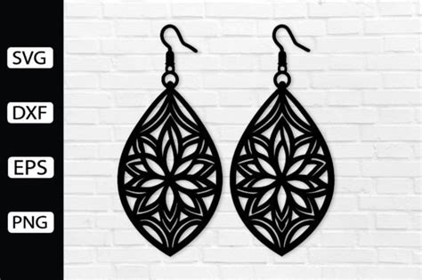 Earring Laser Cut File Earring Svg Graphic By Creative Art · Creative