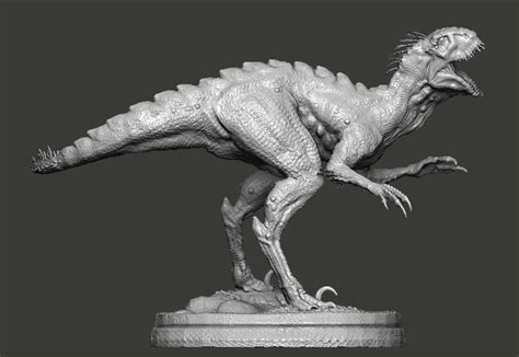 Hybrid Jurassic world Scorpius rex statue 3D model | CGTrader