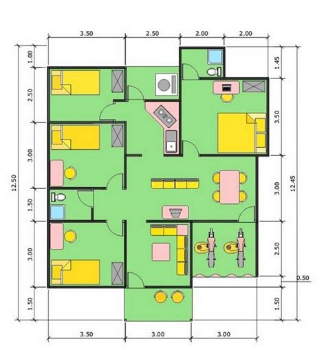 DESAIN DENAH RUMAH SEHAT INSPIRATIF | MODELRUMAHE.com