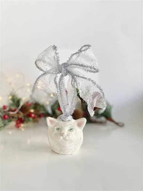 Handmade Cat Ornament Christmas Tree Cat Cat Tree Ornament Cat