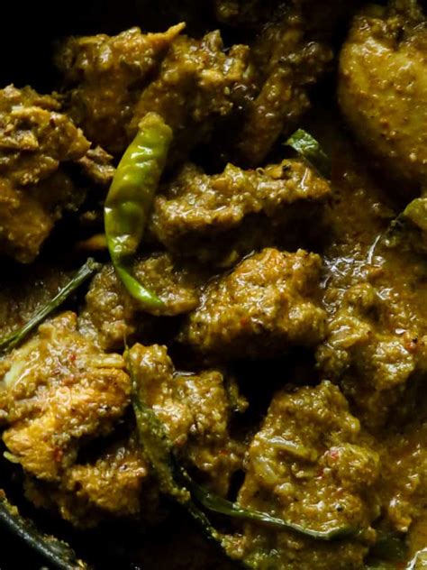 Kalupol Sri Lankan Chicken Curry Spicy Black Chicken Curry Island