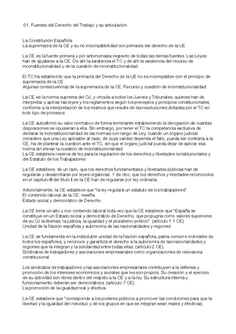 Apuntes Del Derecho Del Trabajo Apuntes De La Une 4