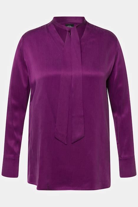 Cupro Blouse Trekkoord V Hals Lange Mouwen Alle Blouses Blouses