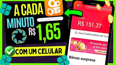 BUG R 1 65 Por Minuto DO KWAI 2023 COMO GANHAR DINHEIRO VENDO