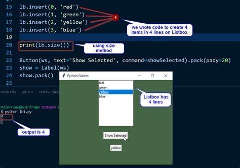 Python Tkinter Listbox Multiple Selection