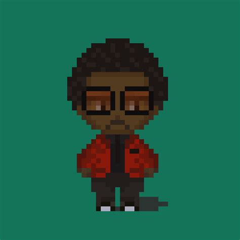 The Weeknd Pixel Celebs Opensea