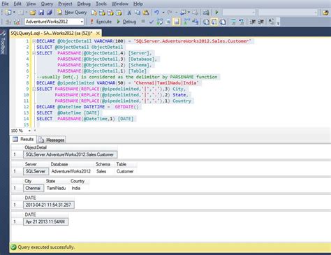 All About Sqlserver Sql Server 2012 Parsename Function To Split 0 Hot