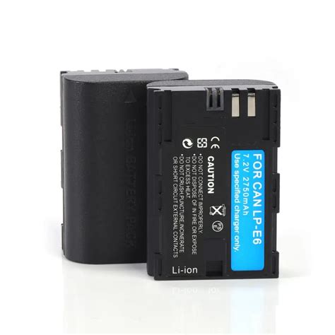 2750mah Lp E6 Lpe6 Camera Battery For Canon For Eos 5d Mark Ii 2 Iii 3