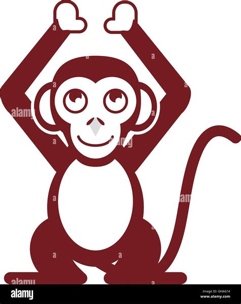 Single Monkey Icon Stock Vector Image And Art Alamy