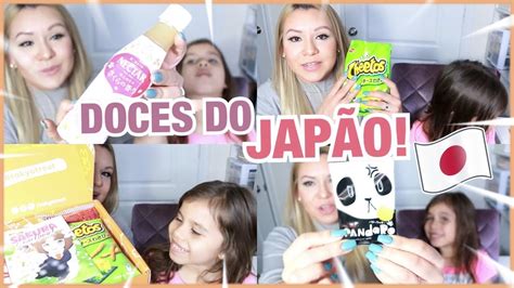 Provando Doces Do JapÃo Com A Camile 😋😍 Comidinhas Do JapÃp