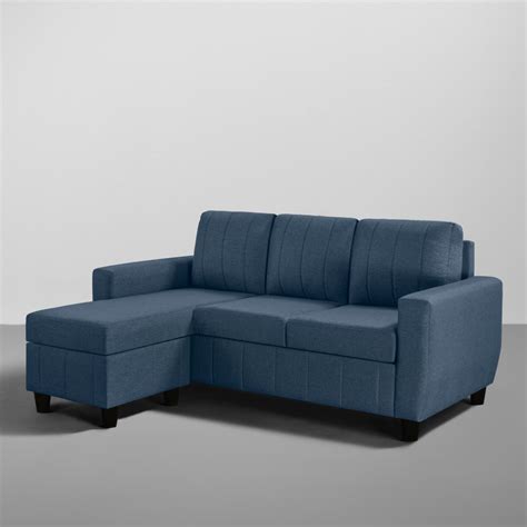 Buy Sofa Bae 4 Seater L Shape Lhs Rhs Blue Color Sofa Sleepyhead