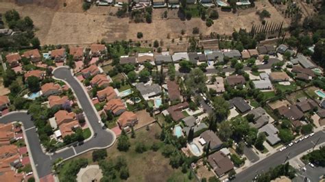 K Stock Footage Aerial Video Of Flying Over Residential Neighborhoods