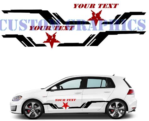 Universal Design Sport Sticker Decal Side Door Stripes Etsy