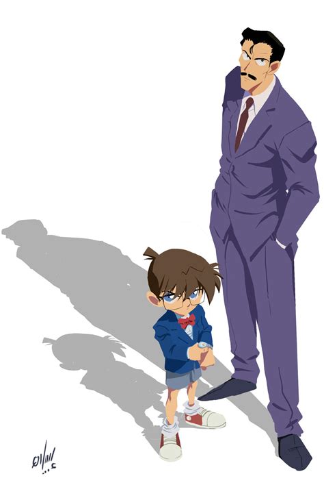 Conan Edogawa And Kogoro Mouri By Holako On Deviantart