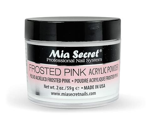 Amazon Mia Secret Polvo Acr Lico Rosa Esmerilado De Oz Y Oz