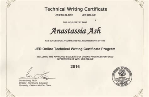 Online Writing Certificate | TUTORE.ORG - Master of Documents