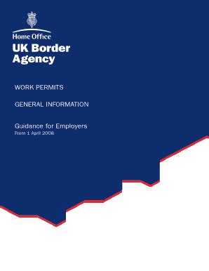 Fillable Online Ukba Homeoffice Gov Work Permits General Information