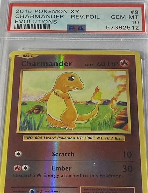 Mavin Psa Gem Mint Charmander Xy Evolutions Reverse Holo