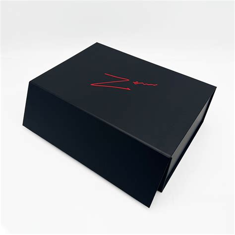 Matt Black Luxury Flap Lid Packaging Large Cardboard Magnetic Gift Box