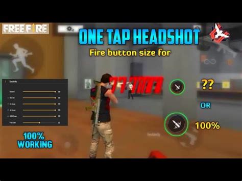 Free Fire Button Size And Best Sensitivity For One Tap Headshot