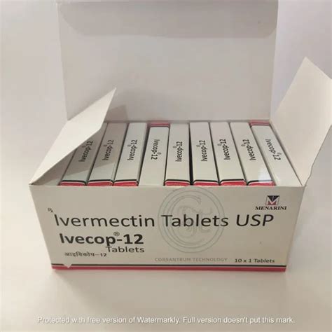 Ivecop 12mg tablet at Rs 120/strip of 1 tablet | Shailendra Nagar ...