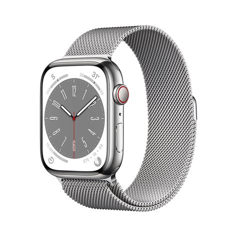 ใหมลาสด Apple Watch Series 8 GPS Cellular 41mm Silver Stainless