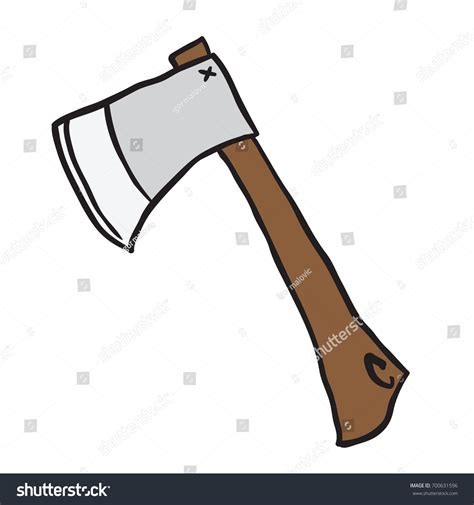 Axe Cartoon Illustration Doodle Isolated On Stock Vector Royalty Free