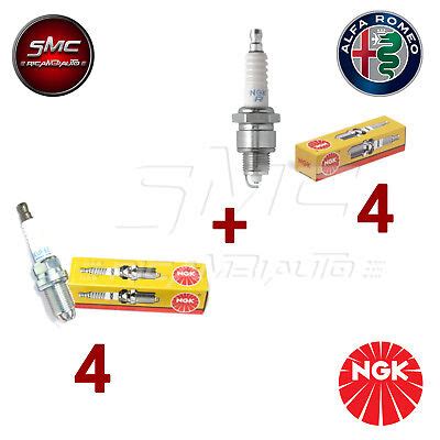 KIT 8 CANDELE NGK ALFA ROMEO 145 146 147 156 166 GTV MOTORI TWIN SPARK