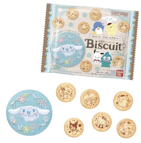 Sanrio Characters Embroidered Can Badge Biscuit 14 Kinds Of