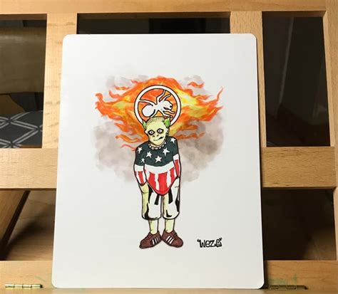 Twisted Firestarter - Keith Flint Tribute A5 Metal Sign | Keep It Old Skool