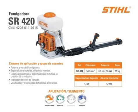 Fumigadora De Espalda Stihl Sr Original A Os De Garantia Env O Gratis