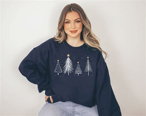 Christmas Tree Sweater Christmas Trees Christmas Sweater - Etsy