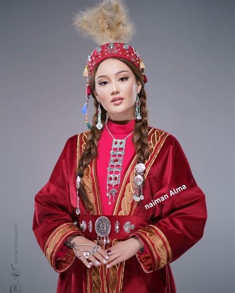 Kazakhstan National Clothes Rustic Outfits Fashion