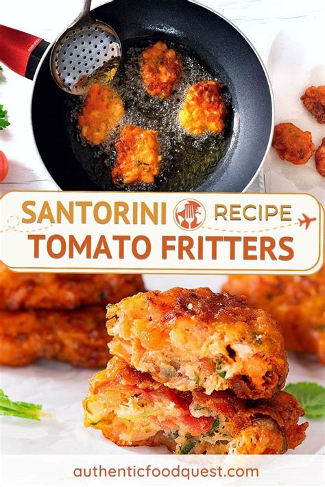 Authentic Santorini Tomato Fritters Recipe From The Greek Island