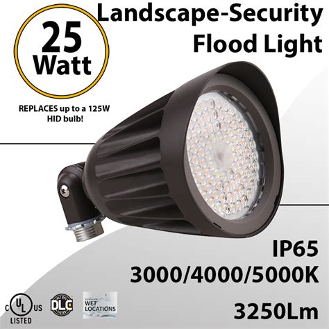 Led Bullet Light 25w 3250lm Cct Tunable 30k 40k 50k Ledradiant